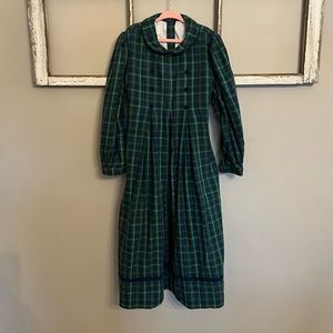 Girls Plaid Christmas Dress